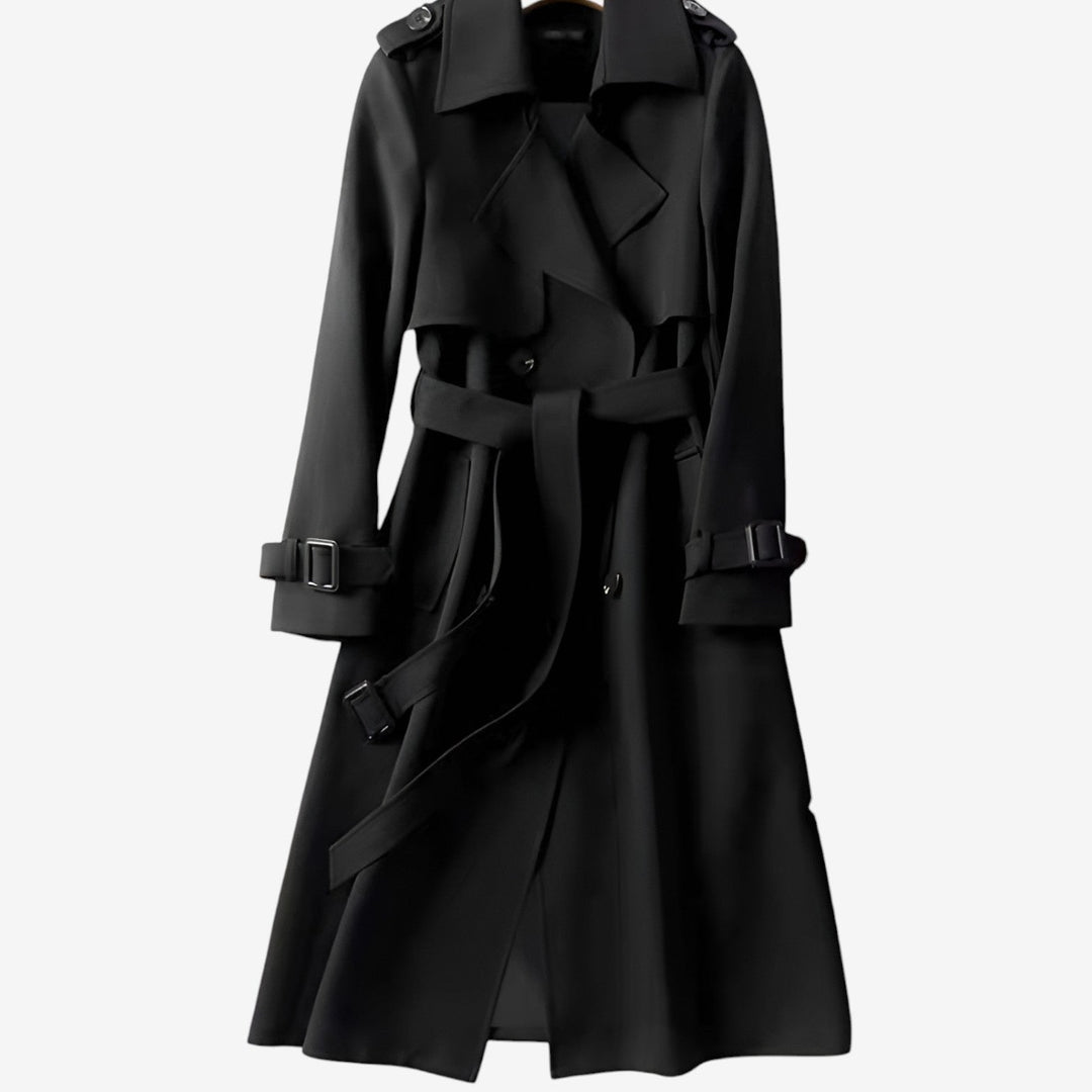 Black classic trench coat