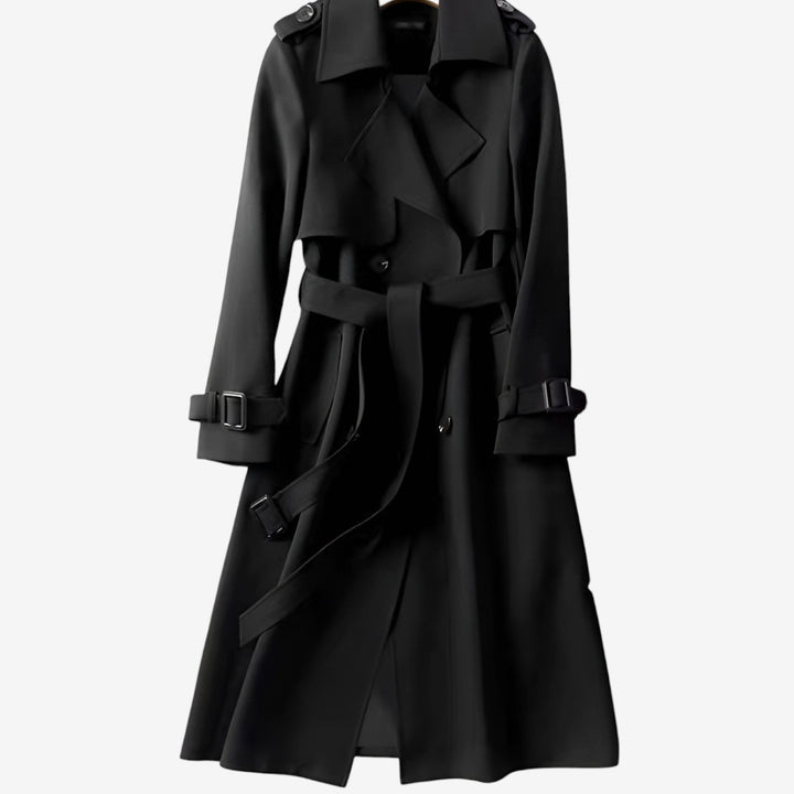 Black classic trench coat