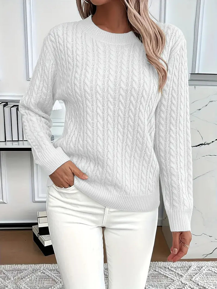 Lena – Cable knit women's sweater