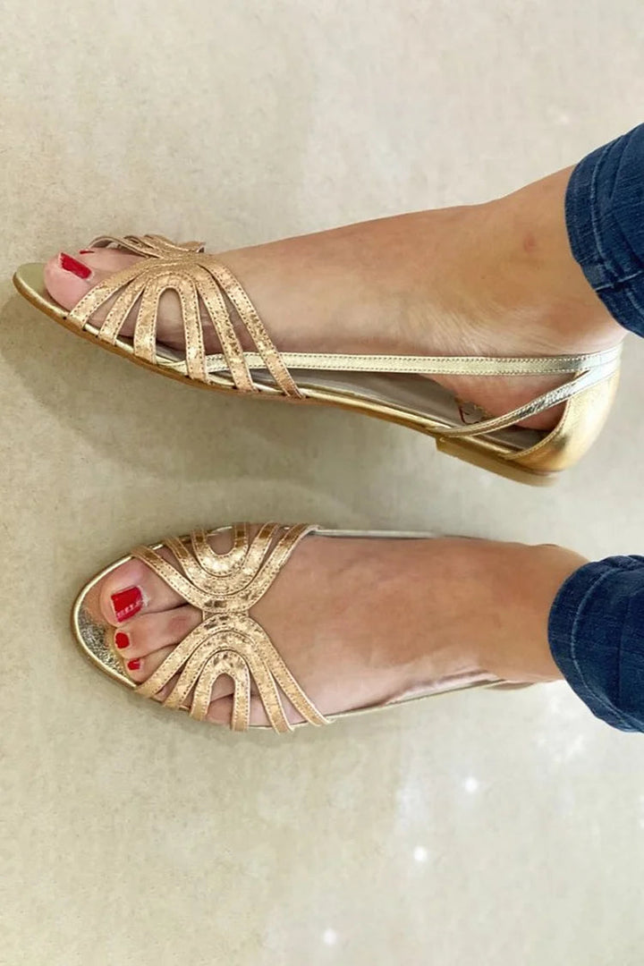 Eleonora | Golden Light Sandals