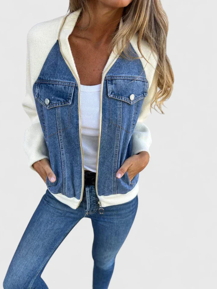 Zoeylynn™ | V-Neck Zip Jacket