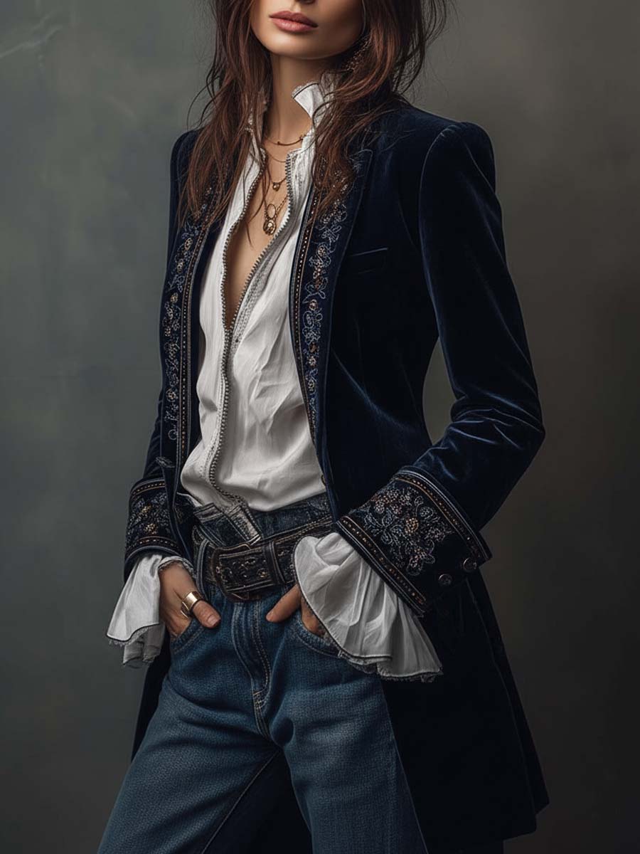 Mirabelle™ | Embroidered Floral Blazer