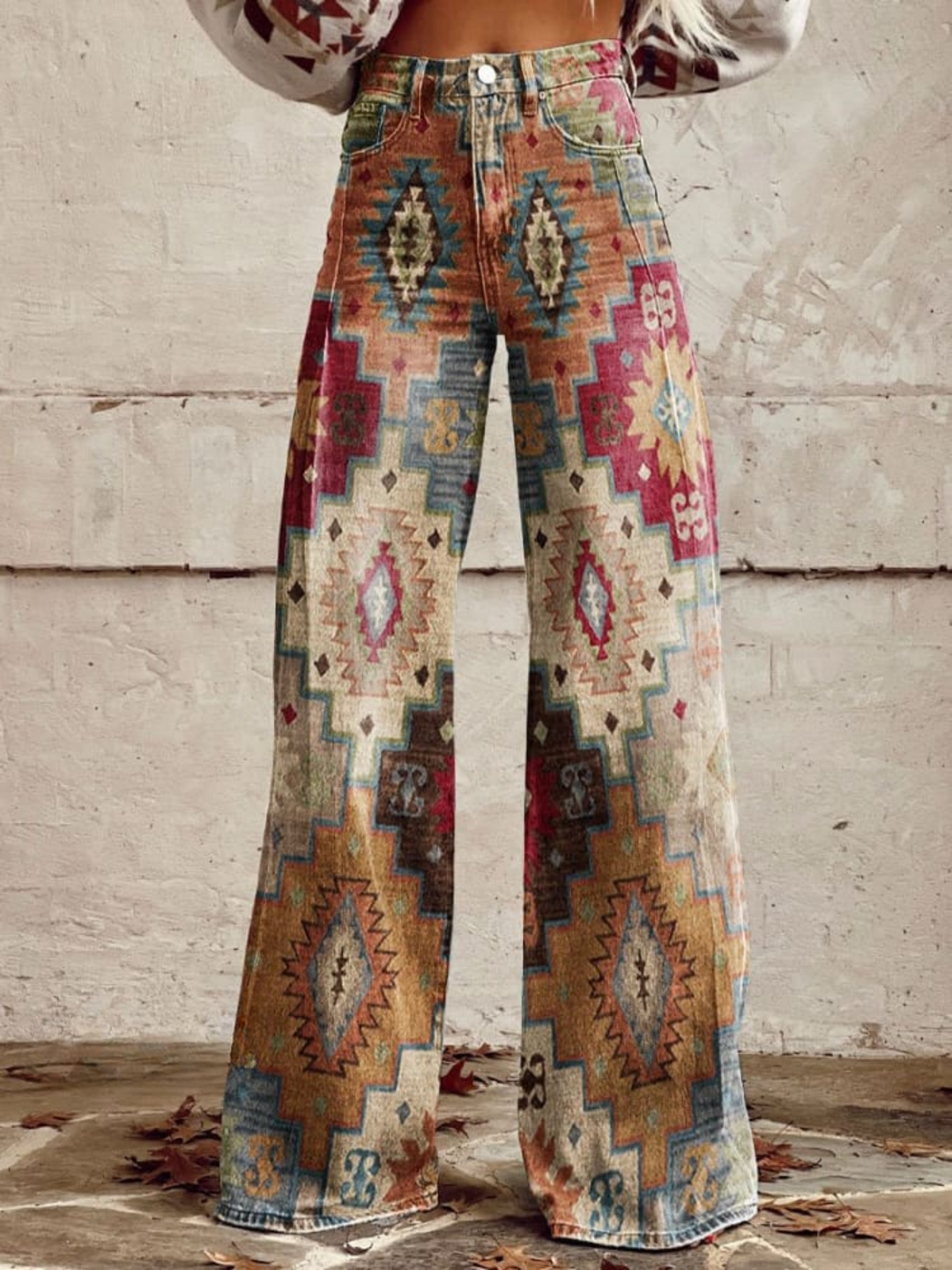 Lexie™ | Retro Chevron Pants