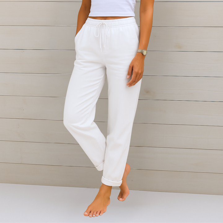 Mayla™ | Drawstring Linen Trousers