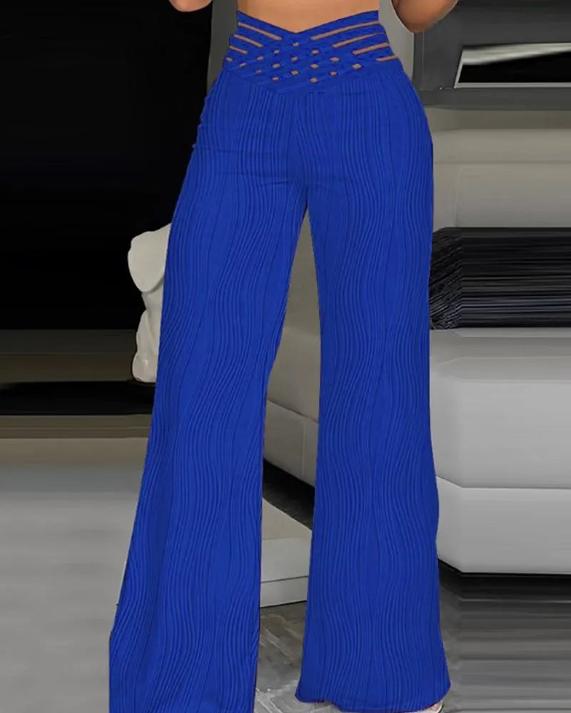 Orla™ | High-Waist Crisscross Trousers