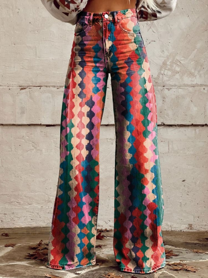 Rosella™ | Boho Wide-Leg Pants