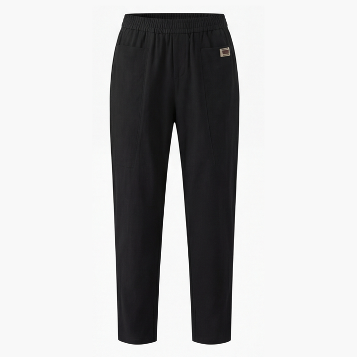 Linara™ | Cotton-Linen Tapered Pants