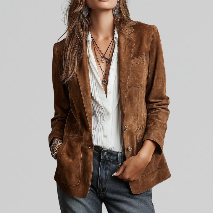 Layla | Soft Suede-Touch Blazer