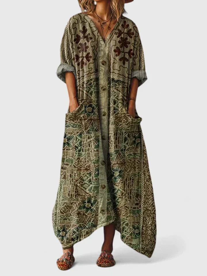 Marinthe – Dress with V-neck