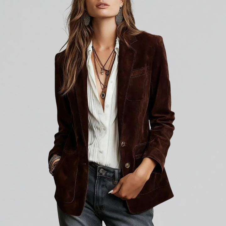 Layla | Soft Suede-Touch Blazer
