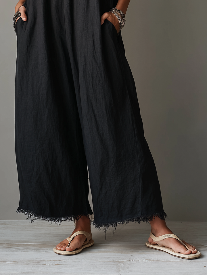 Léa – Minimalist Linen Jumpsuit