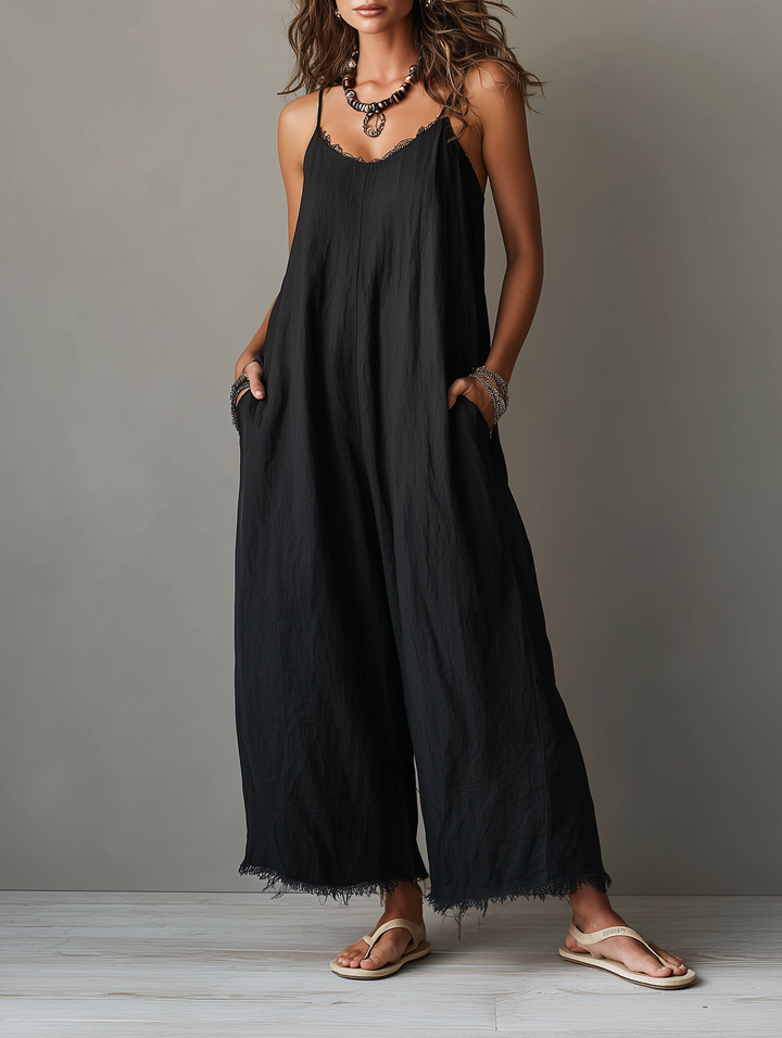 Léa – Minimalist Linen Jumpsuit