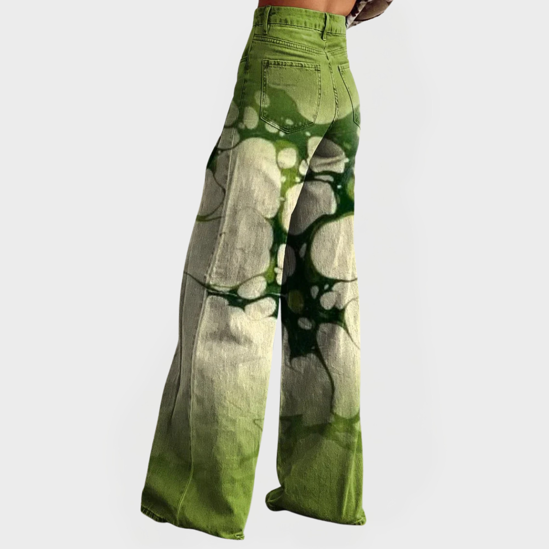 Briony™ | Artistic Wide-Leg Jeans