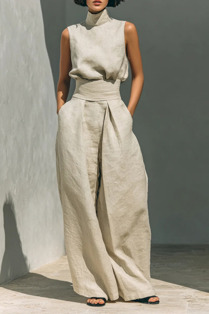 Nerina™ | Sleeveless Wide-Leg Jumpsuit