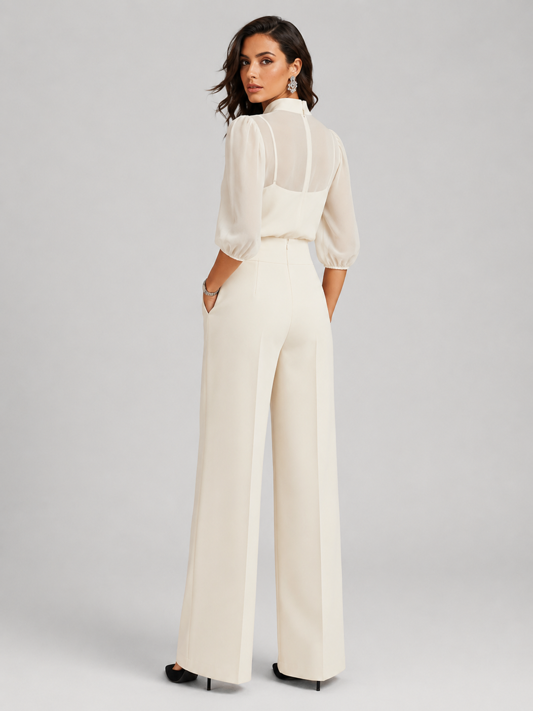 Amara | Three-Piece Chiffon Set