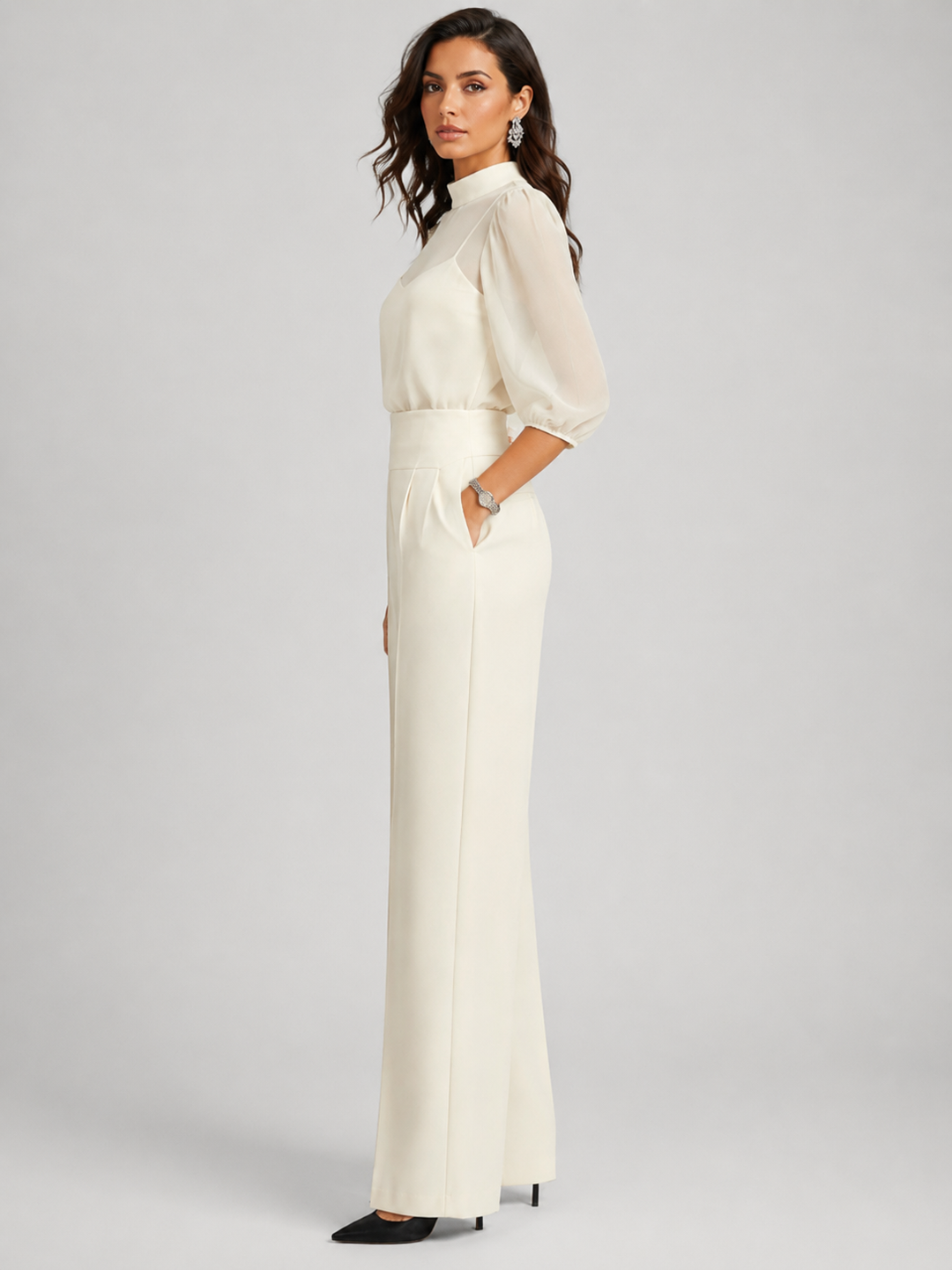 Amara | Three-Piece Chiffon Set