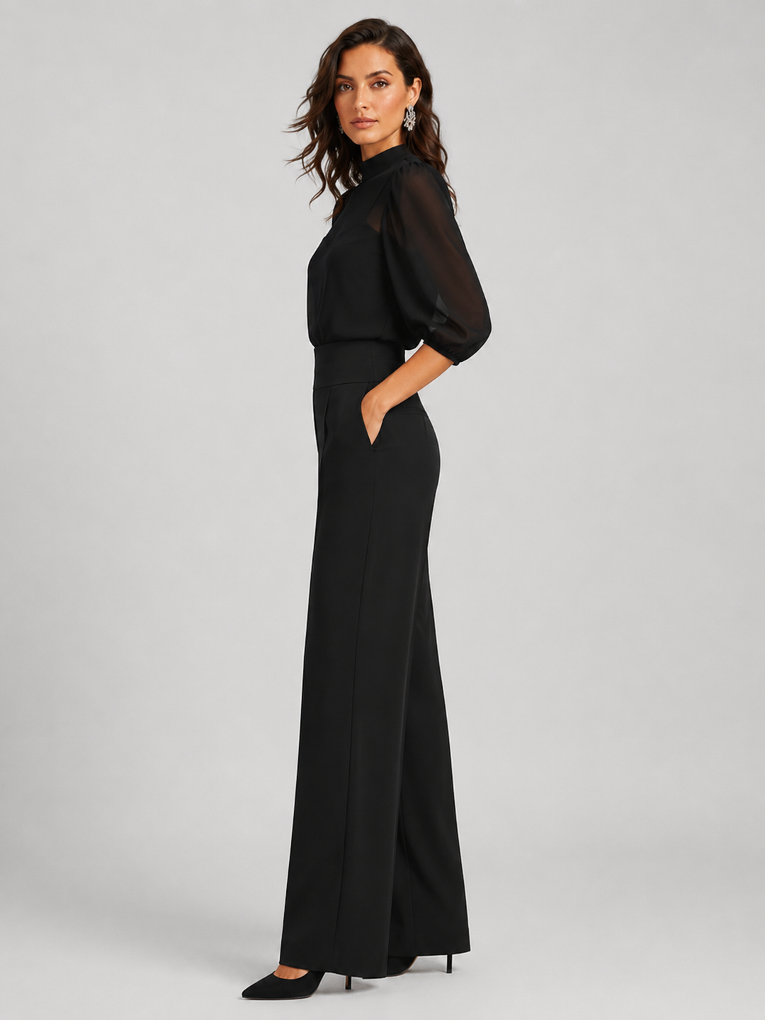 Amara | Three-Piece Chiffon Set