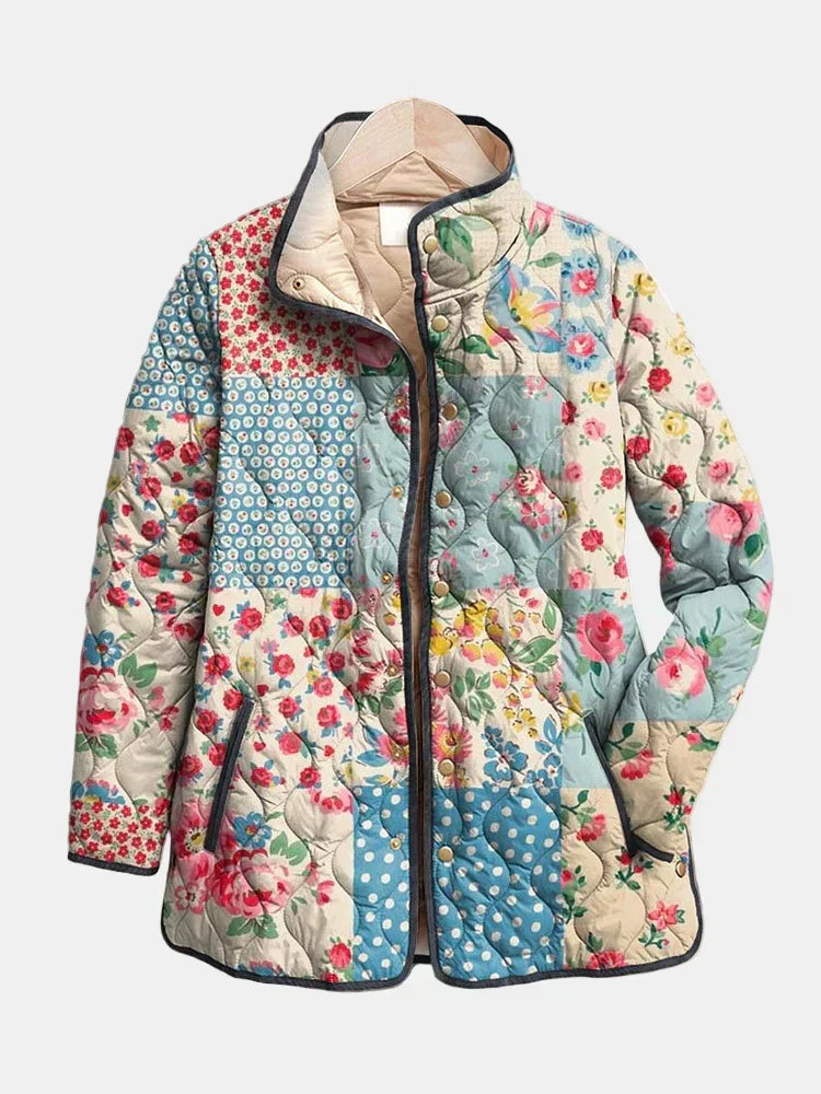 Oryndra™ | Relaxed Floral Quilted Jacket