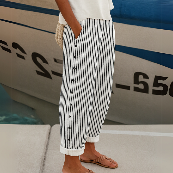 Sharlene™ | Striped Loose-Fit Pants