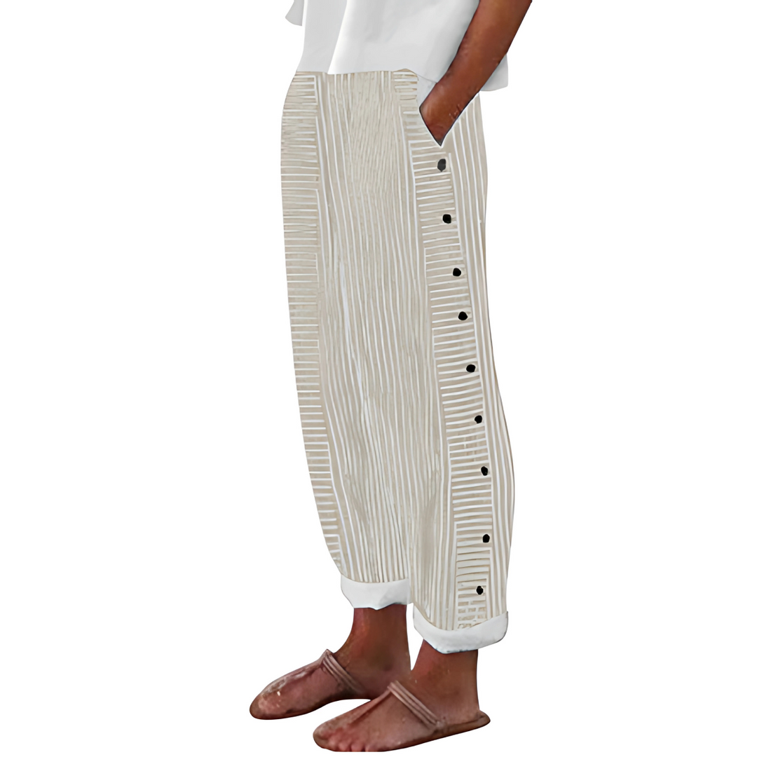 Dagny™ | Striped Straight-Leg Pants