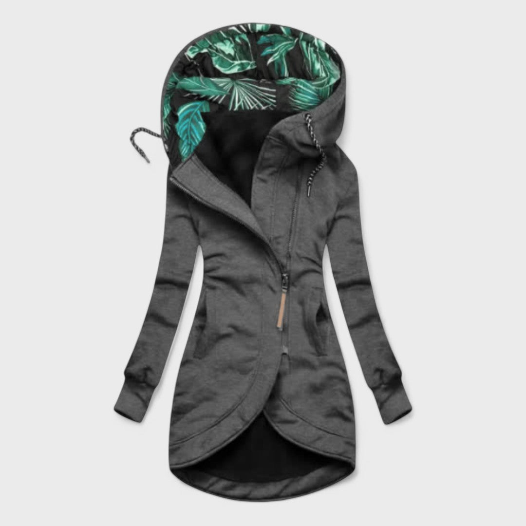 Gray waterproof winter coat