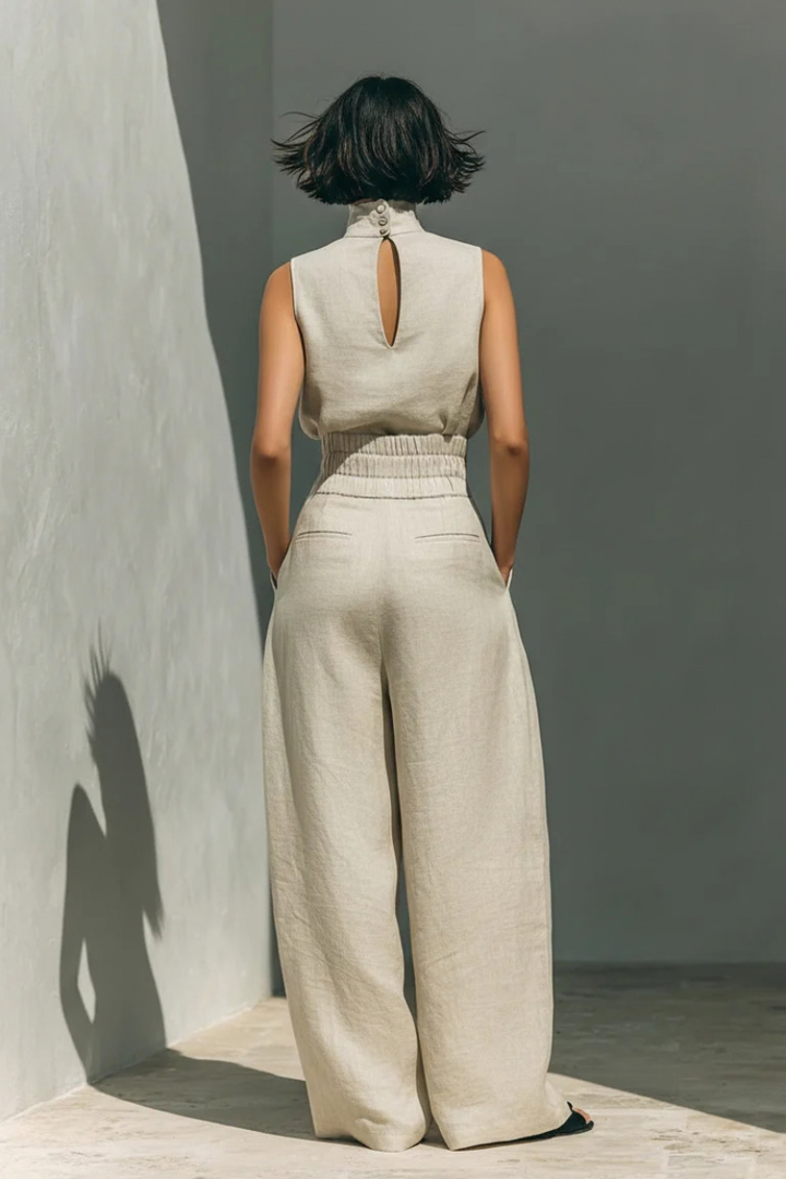 Nerina™ | Sleeveless Wide-Leg Jumpsuit