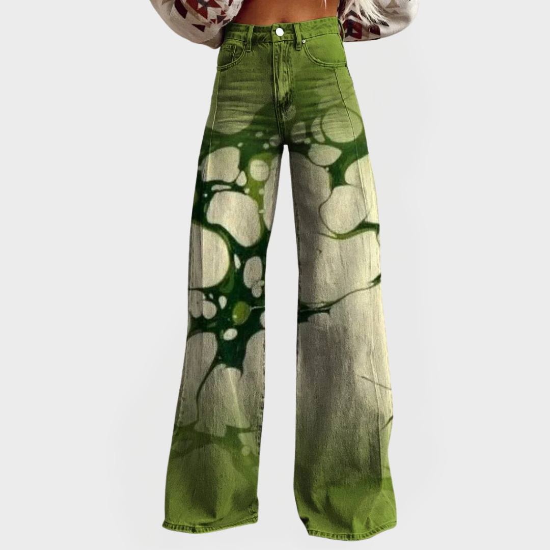 Briony™ | Artistic Wide-Leg Jeans