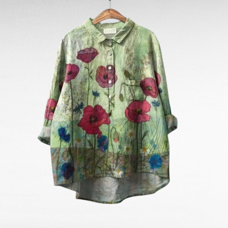 Juliette | Elegant Linen Blouse