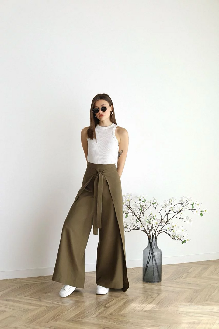 Maelis™ | Wide Linen Trousers