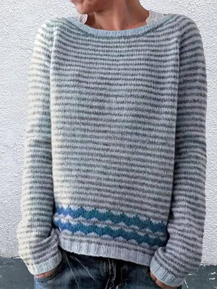 Rosanne – Sweater with stripe pattern