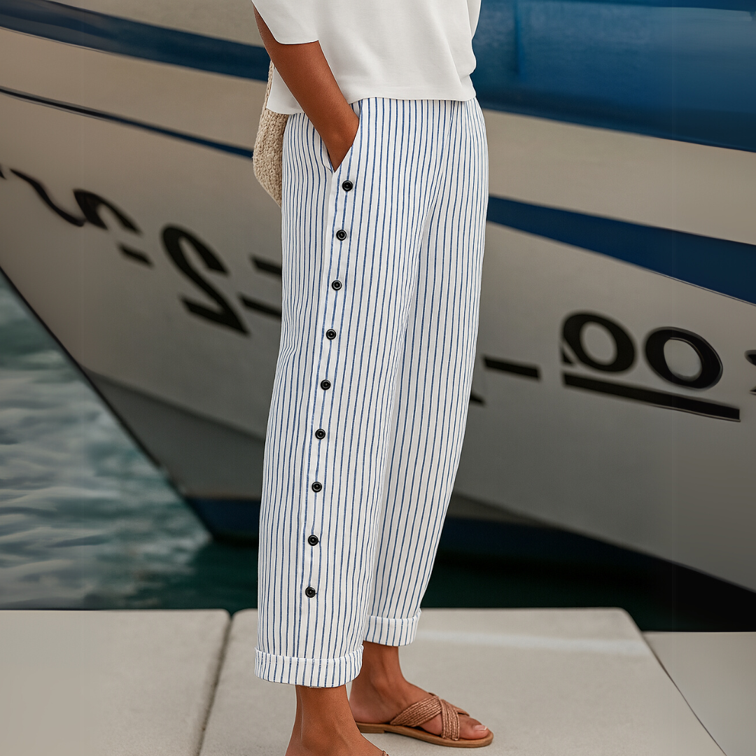 Caitlin™ | Striped Button Pants