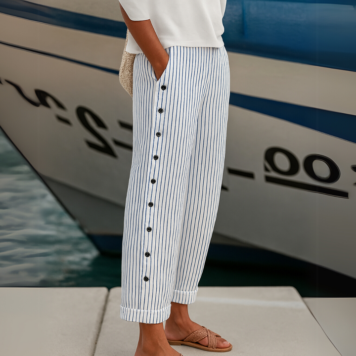 Caitlin™ | Striped Button Pants