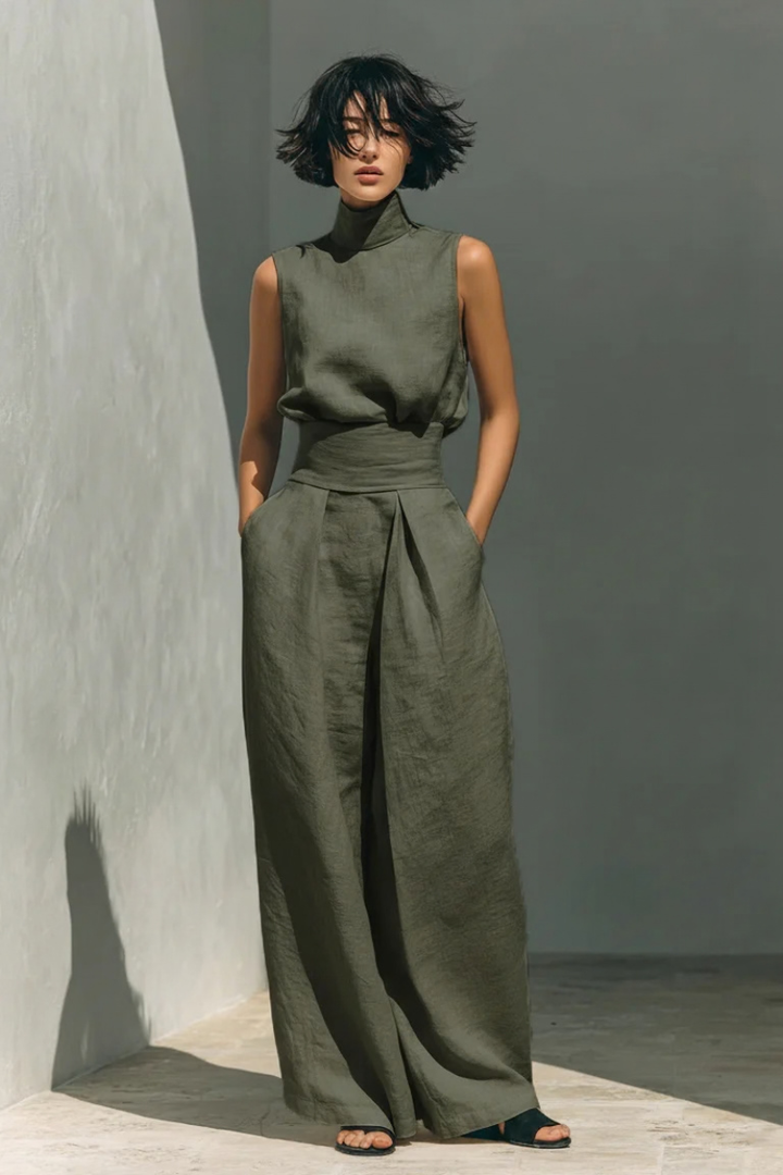 Nerina™ | Sleeveless Wide-Leg Jumpsuit