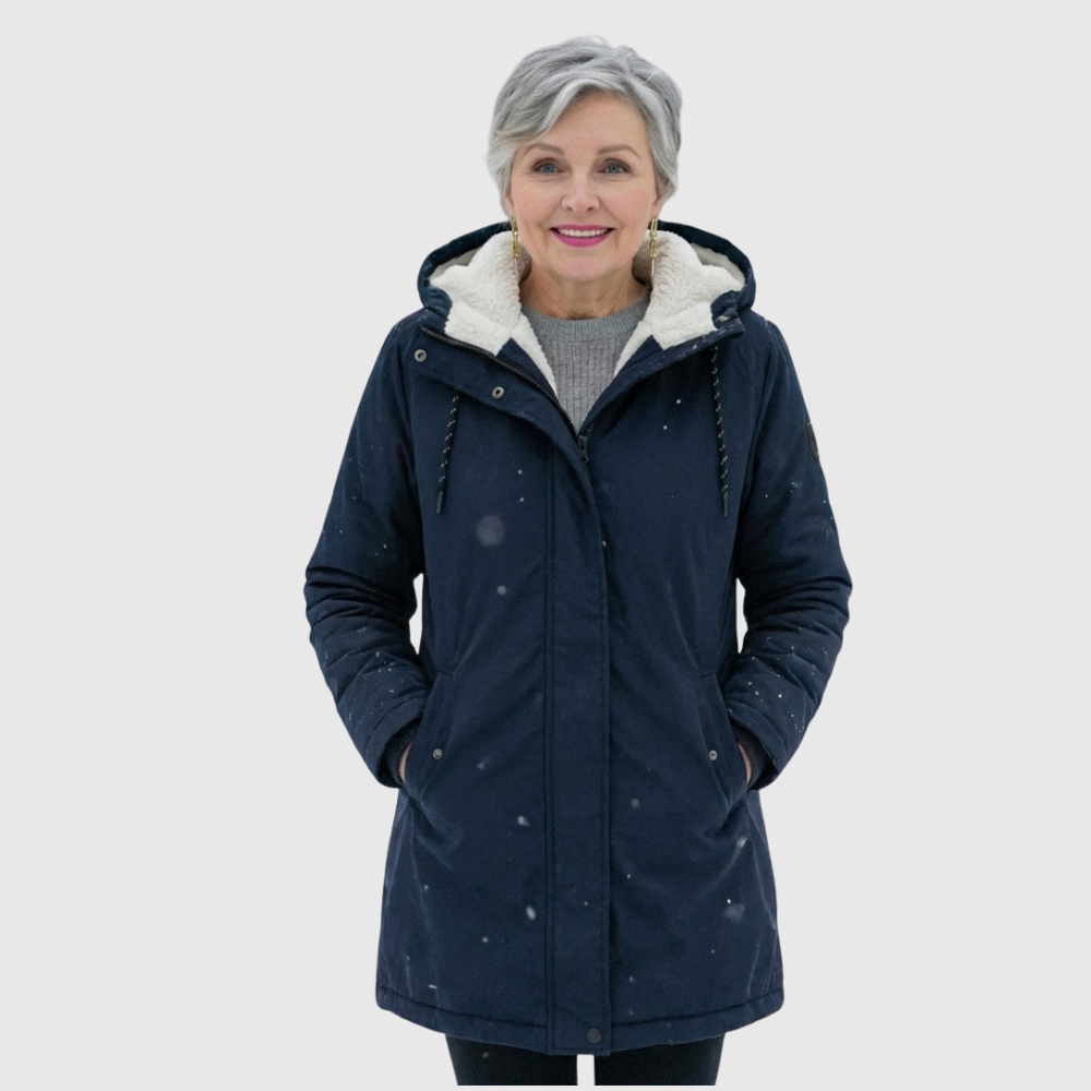 Dark Blue quilted winter coat