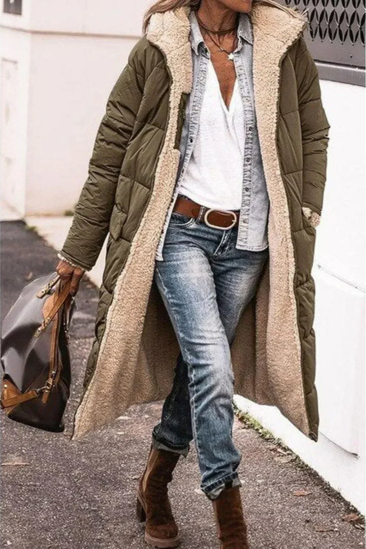 Krixanne™ | Reversible Quilted Long Jacket