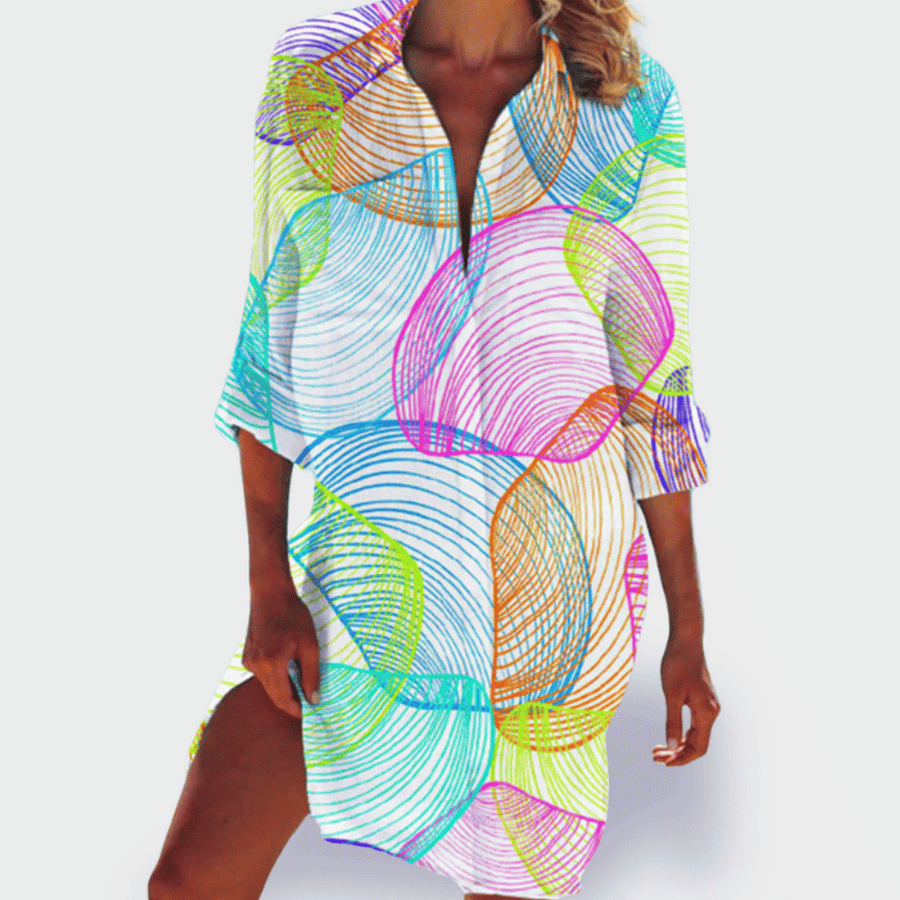 Tessa – Vibrant Print Shirt