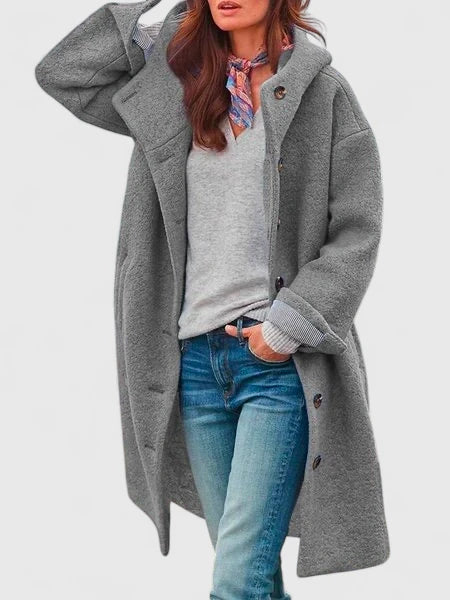 Emaryzahh™ | Hooded Button-Up Jacket