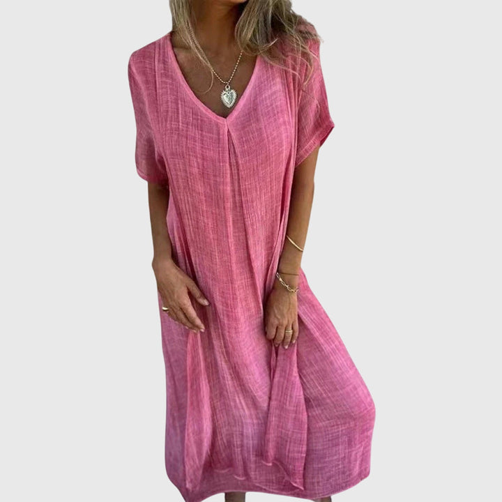 Fiona™ | Elegant Lightweight V-Neck Dress