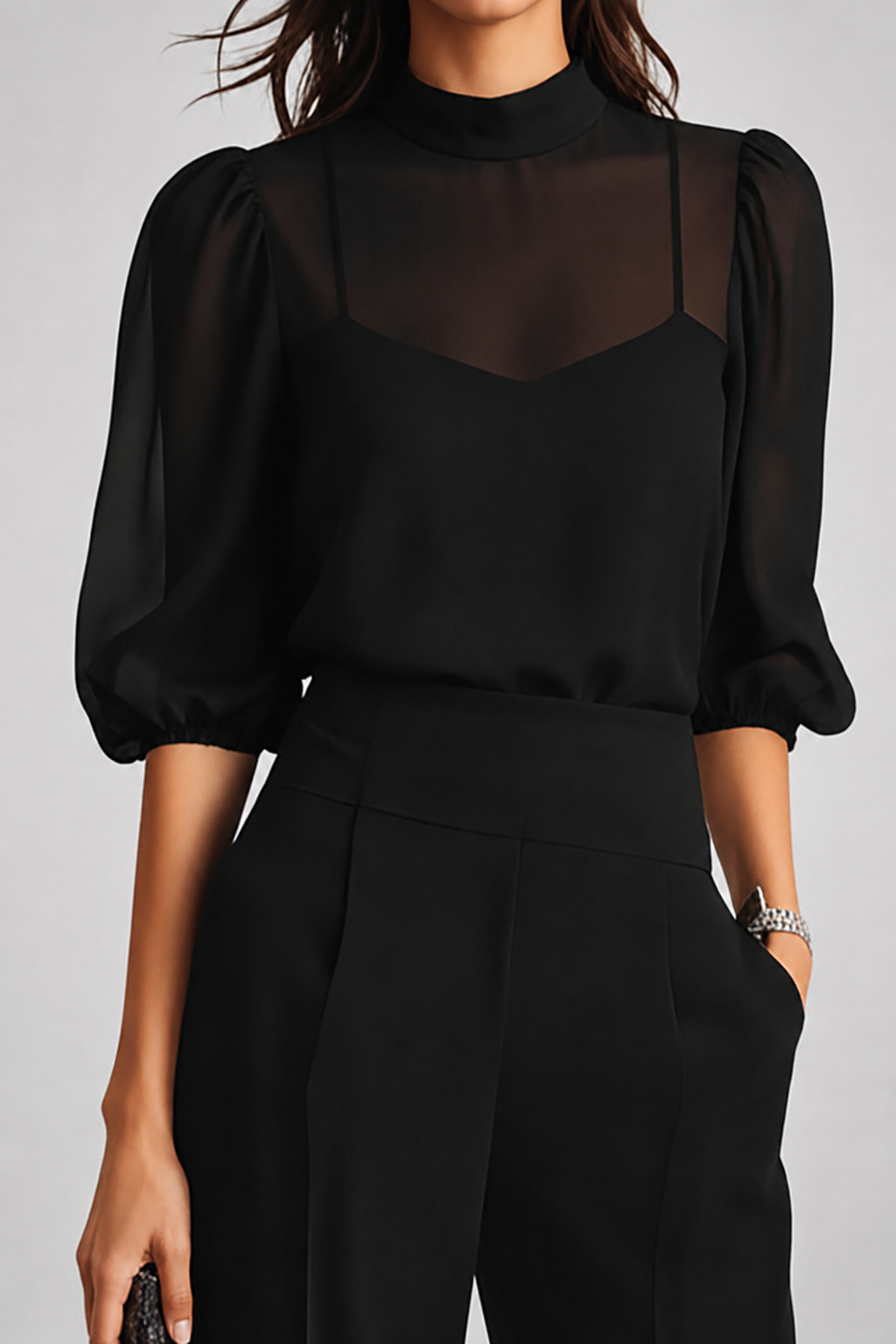 Amara | Three-Piece Chiffon Set