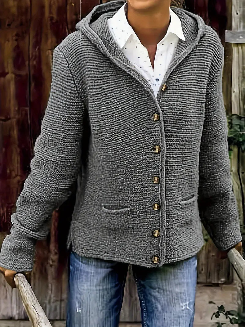 Gladys | Long-Sleeves Cardigan Hoodie