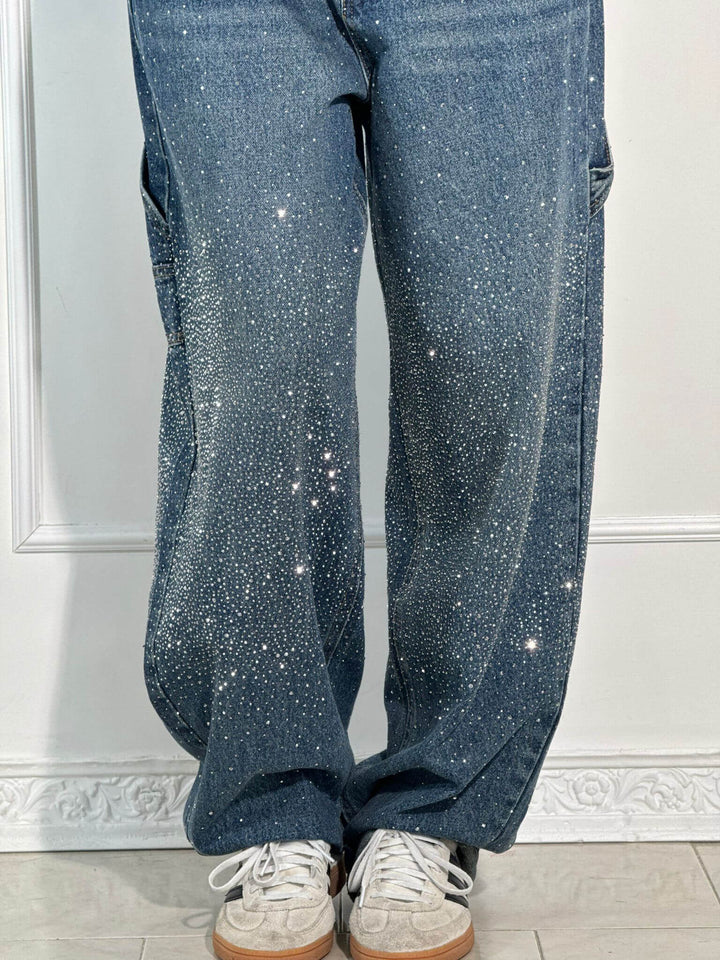 Sorcha™ | High-Waist Glitter Jeans