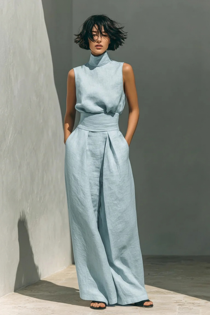 Nerina™ | Sleeveless Wide-Leg Jumpsuit