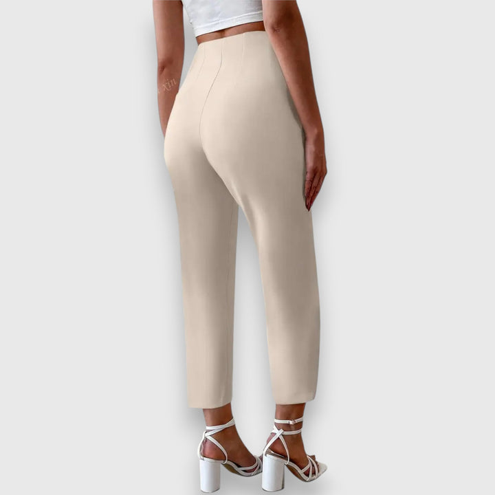 Verena™ | High-Waisted Straight Trousers