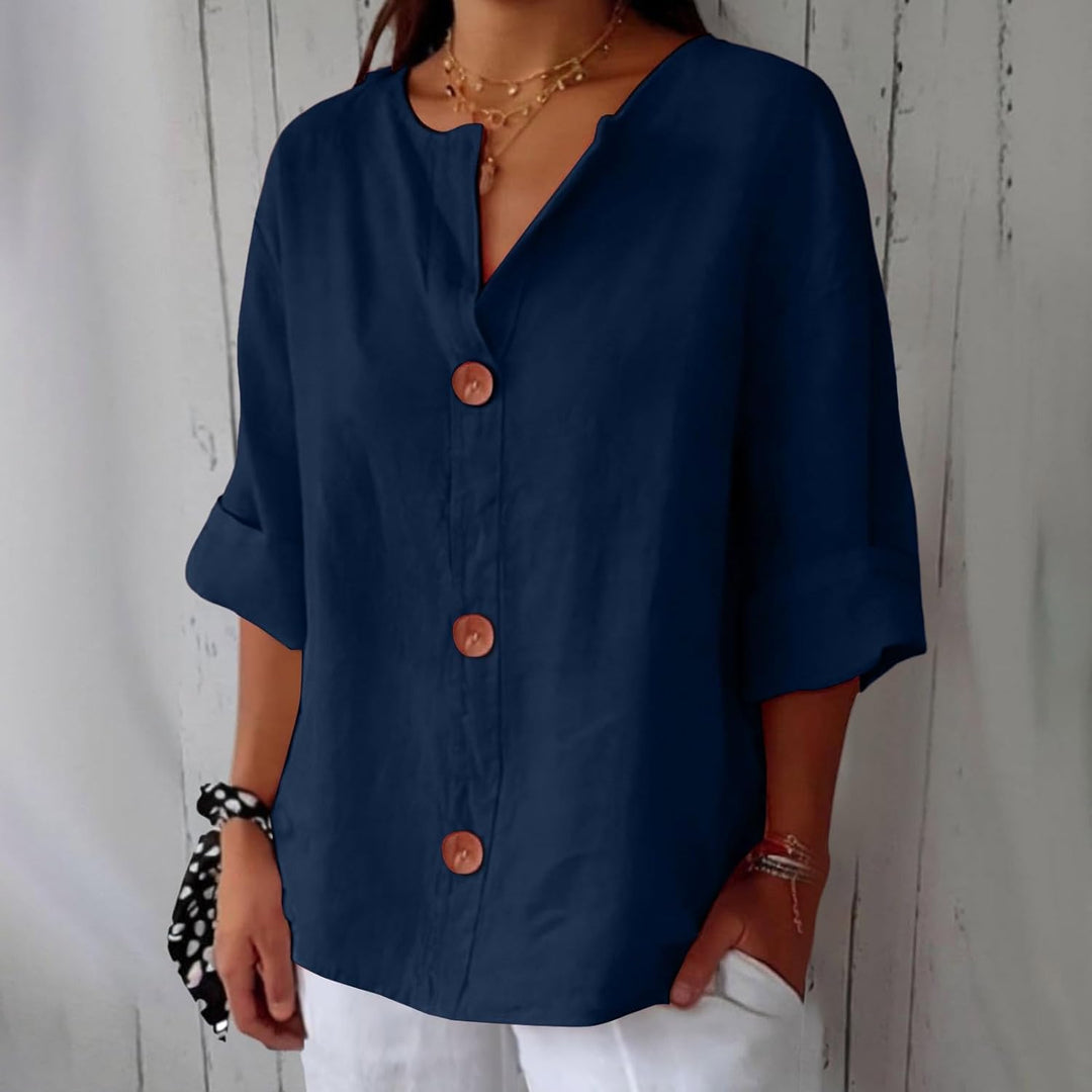 JULIA – RELAXED CHIC BUTTON BLOUSE