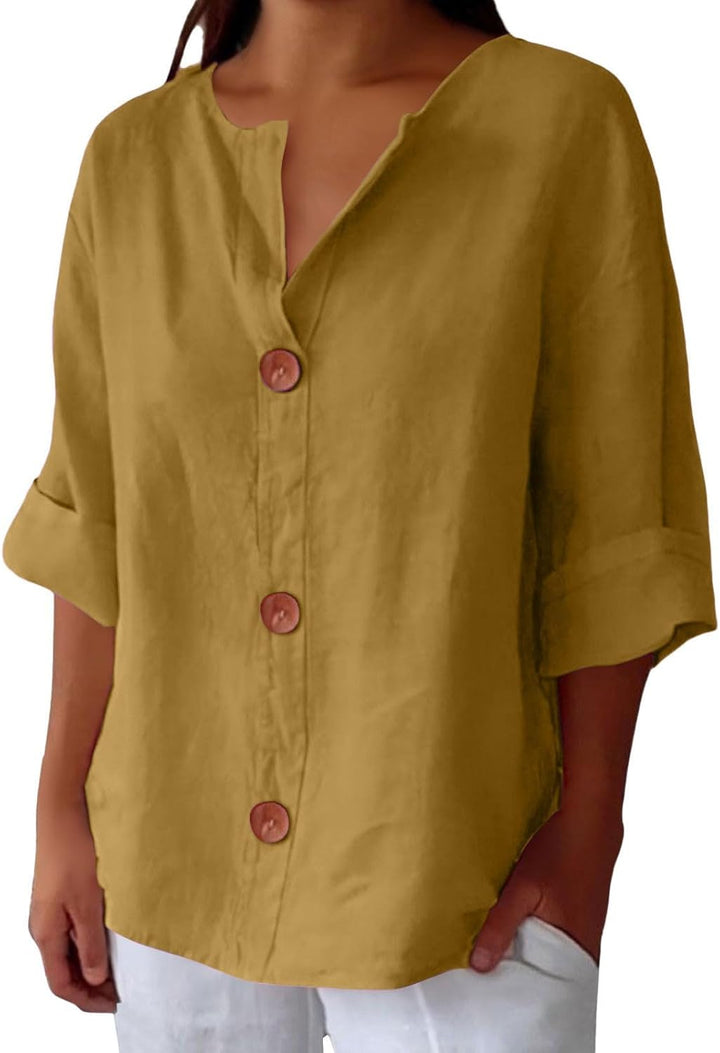 JULIA – RELAXED CHIC BUTTON BLOUSE