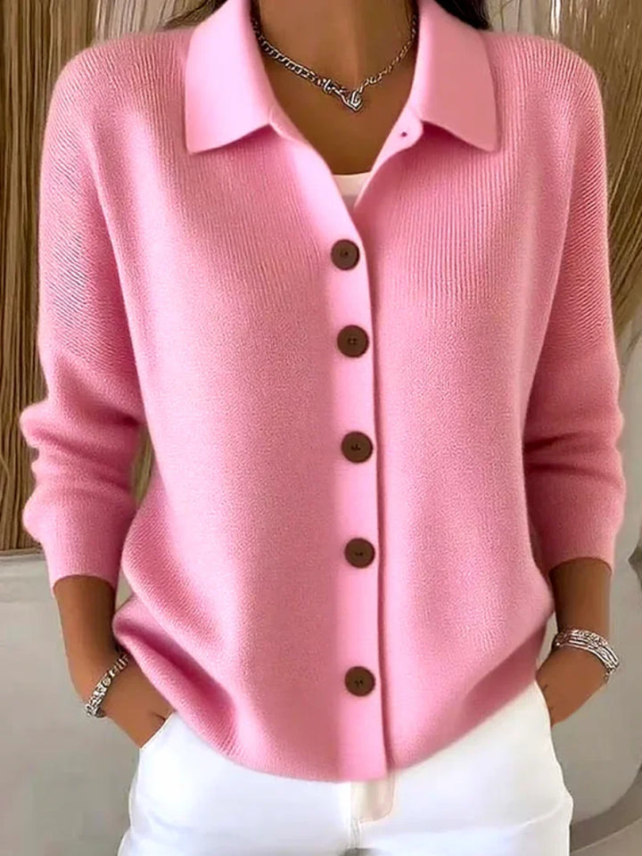 Mila - Knitted blouse with buttons