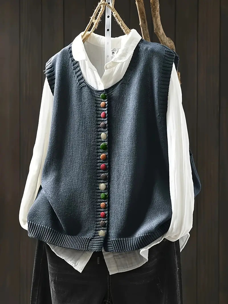 Nadia™ | Sleeveles Cardigan
