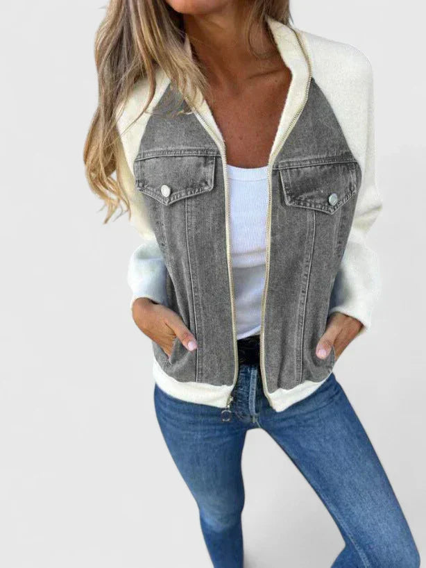 Zoeylynn™ | V-Neck Zip Jacket