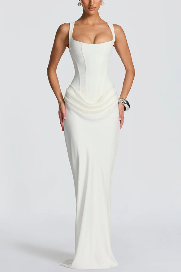 Leonor ❘ Maxi dress with square neckline