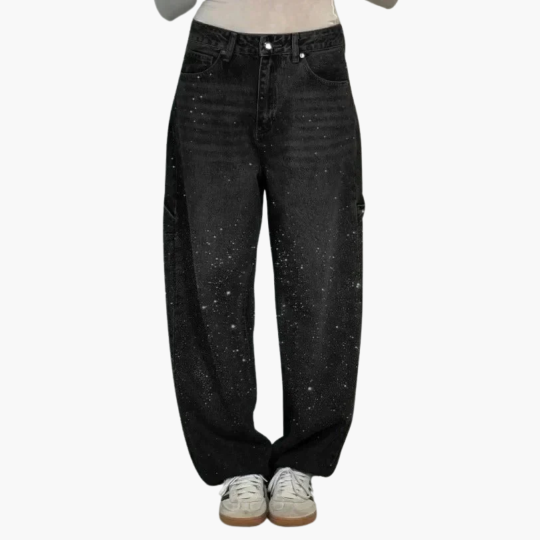 Sorcha™ | High-Waist Glitter Jeans